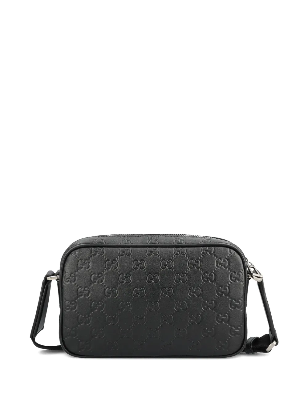 Gucci Klein GG Emblem schoudertas met reliëf Zwart