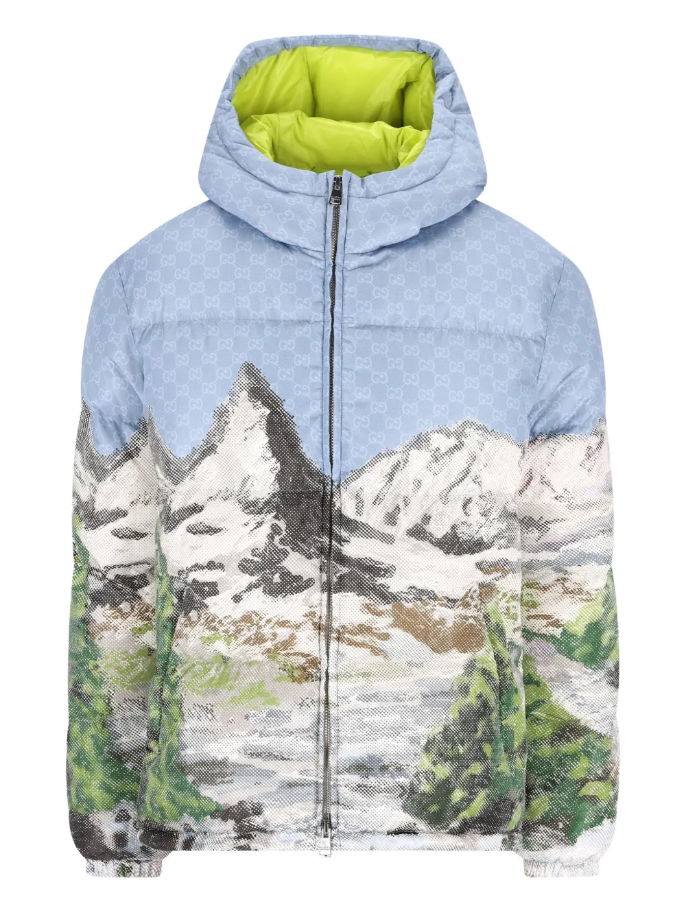 Gucci alpine landscape gg motif jacket | Blue | Image 1