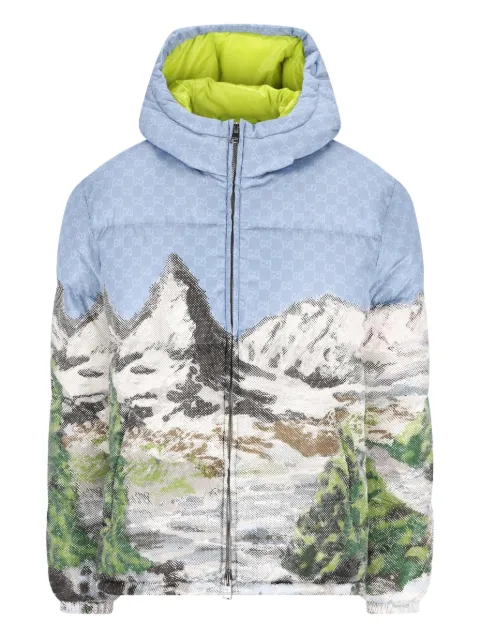 Gucci alpine landscape gg motif jacket