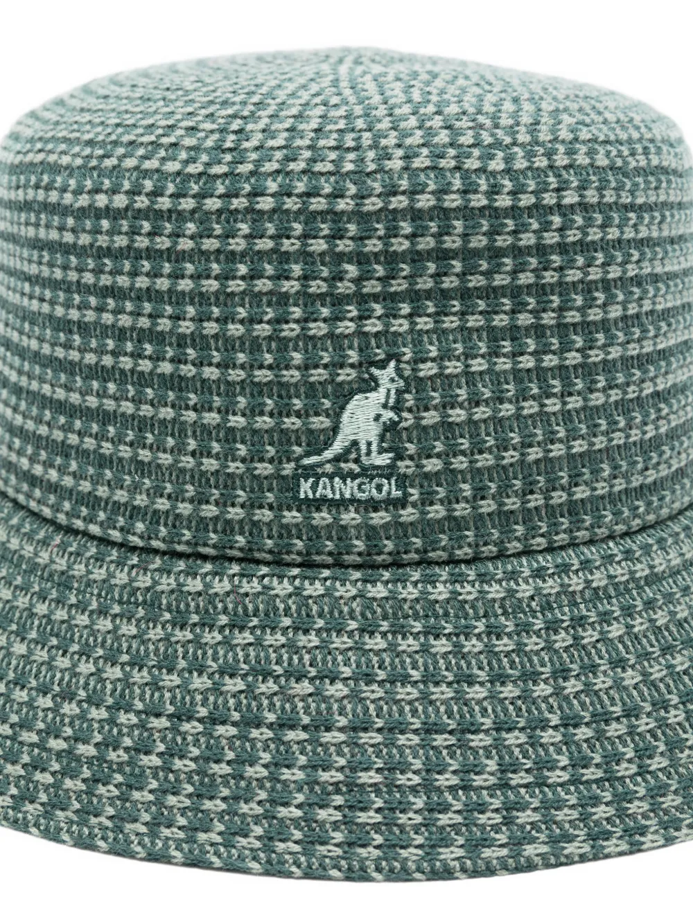 Kangol Patterned Bucket Hat In Green