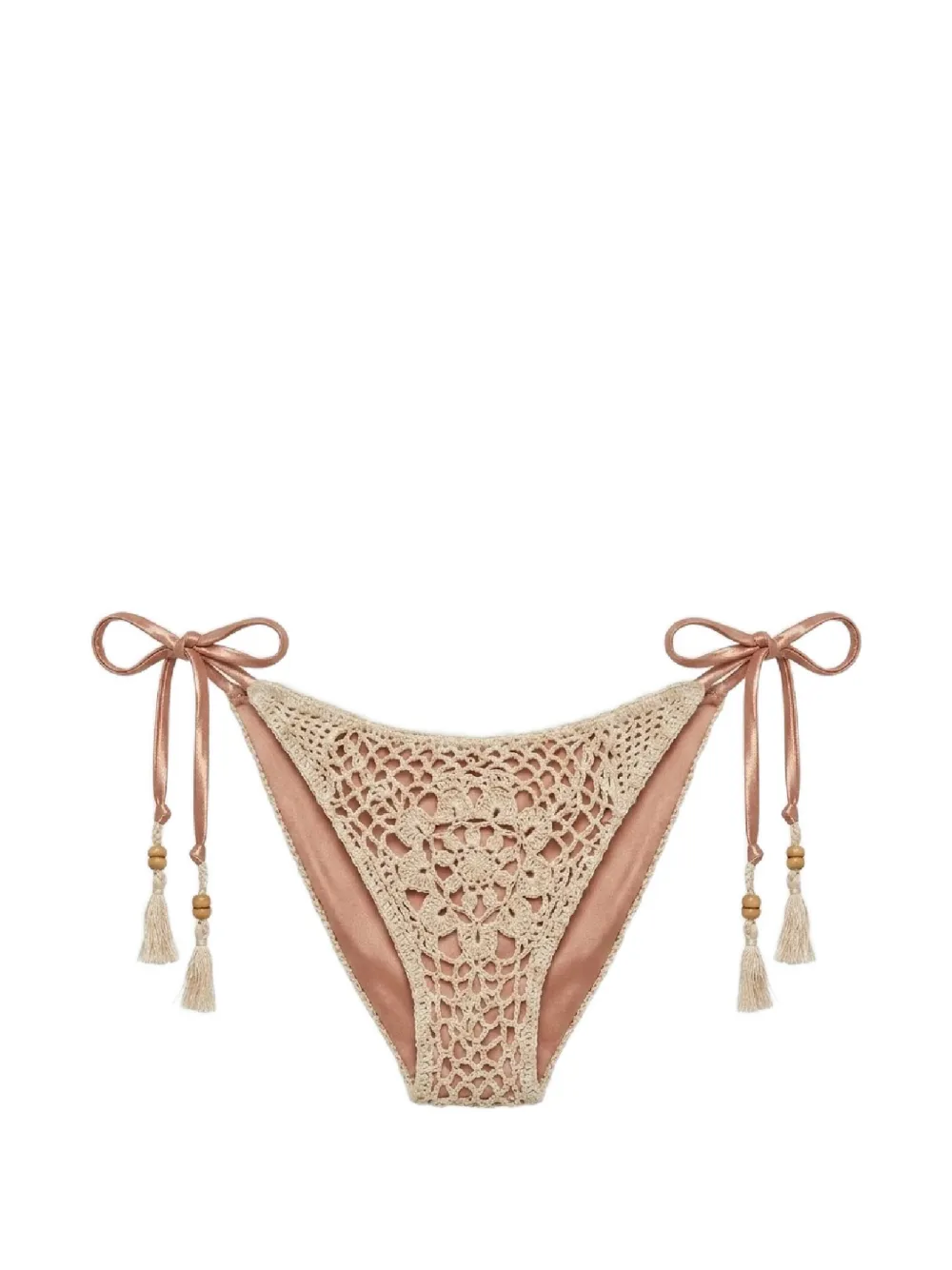 Del Maar Libi crochet-knit bikini bottoms - Arancione