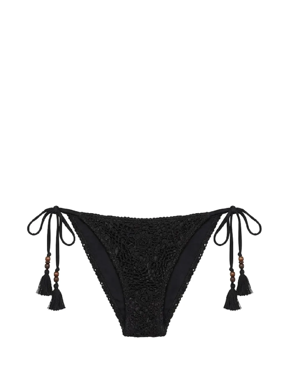 Del Maar Beu crochet-knit bikini bottoms - Nero