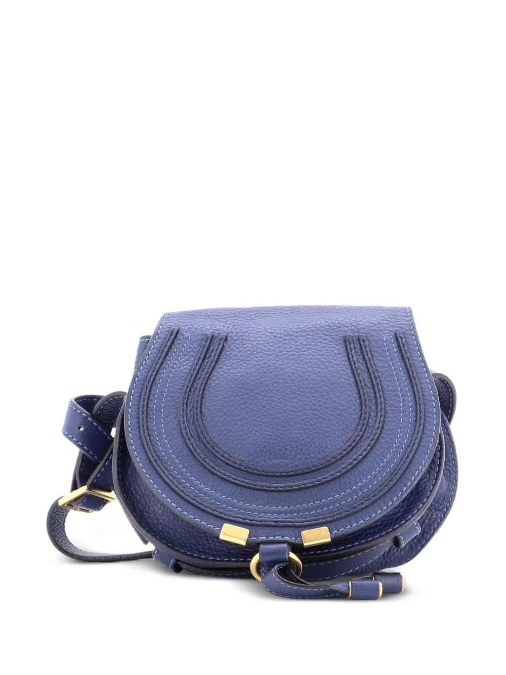 Chloé Pre-Owned Marcie Leather Mini crossbody bag - Blu