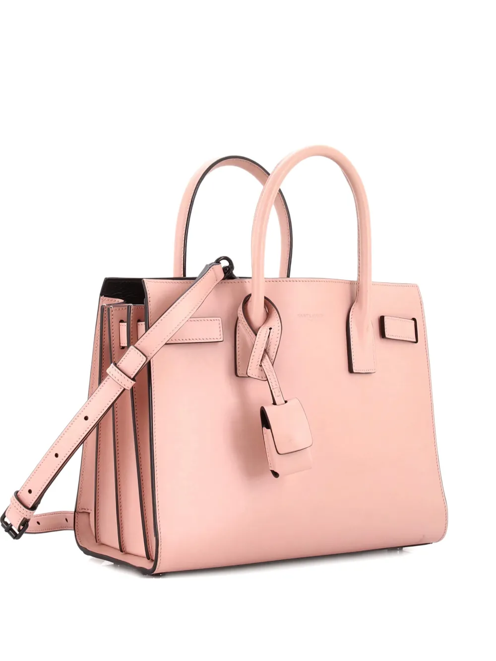 Pre-owned Saint Laurent Sac De Jour Bag Leather Baby Tote Bag In Pink