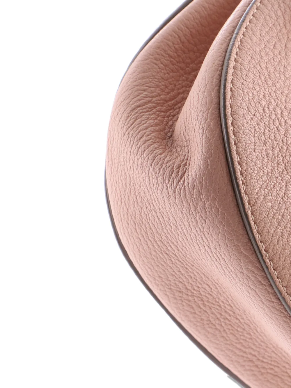 Pre-owned Chloé Drew Leather Mini Crossbody Bag In Neutral