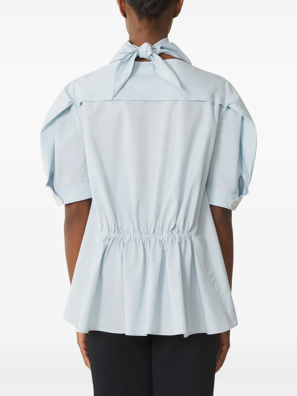  Lanvin Tie-detail Gathered Blouse - Blue 