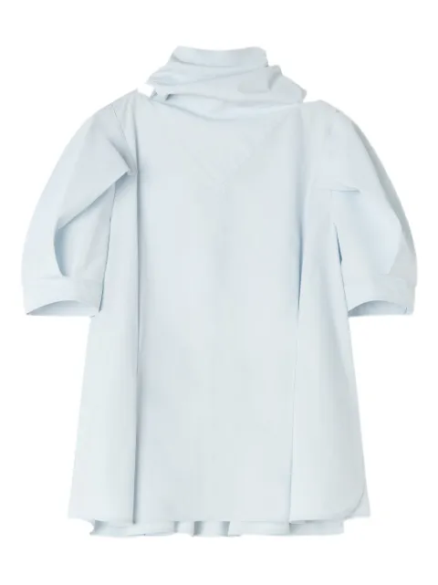 Lanvin bluse med bindedetalje og samledetalje