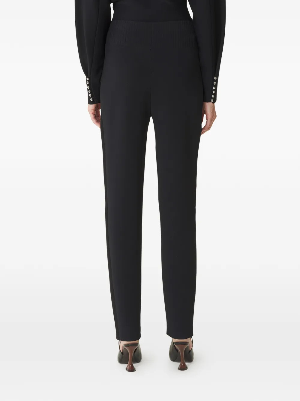 Lanvin Broek met geribbelde tailleband Zwart