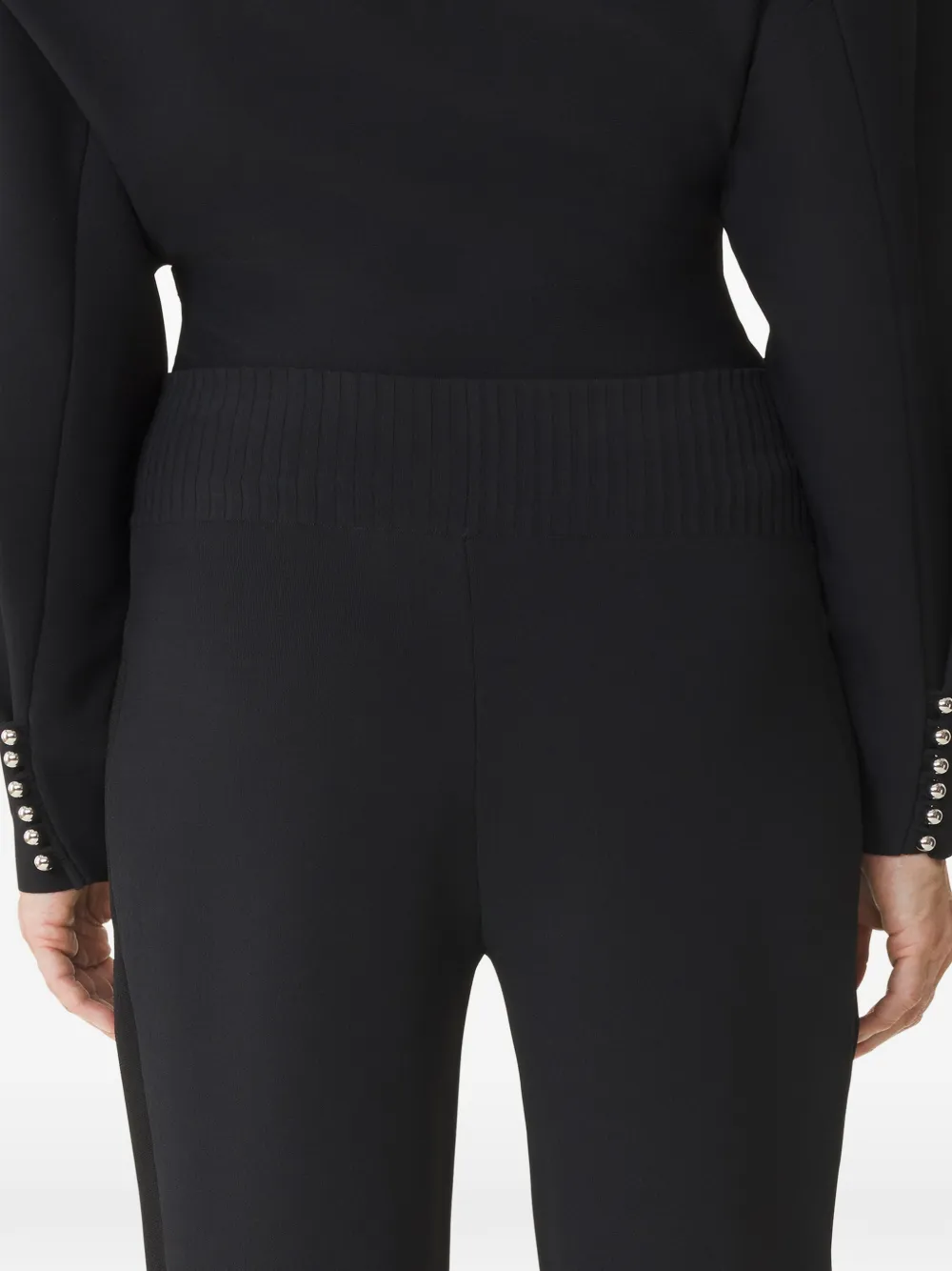 Lanvin Broek met geribbelde tailleband Zwart