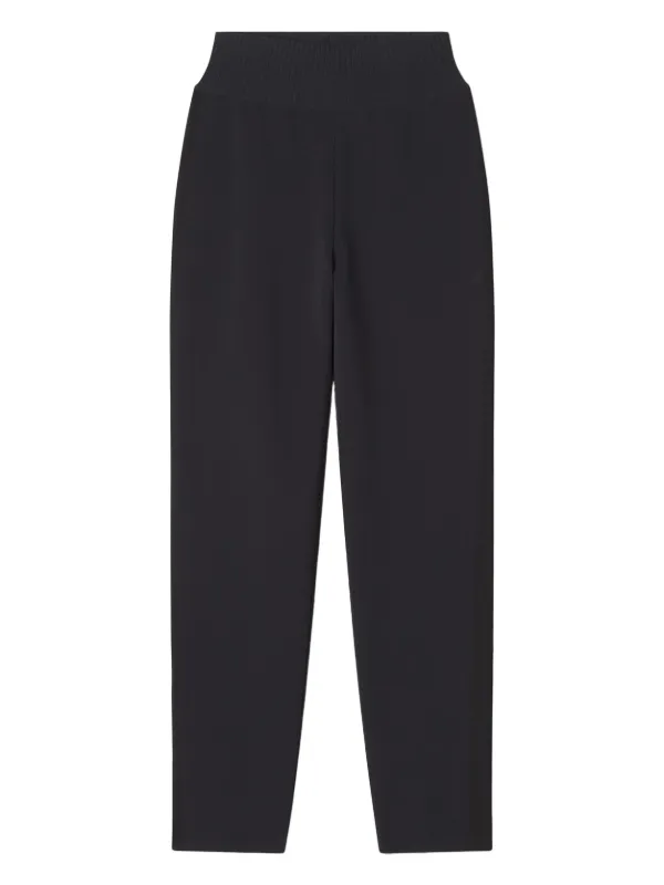 Lanvin Ribbed-waistband Trousers in Black