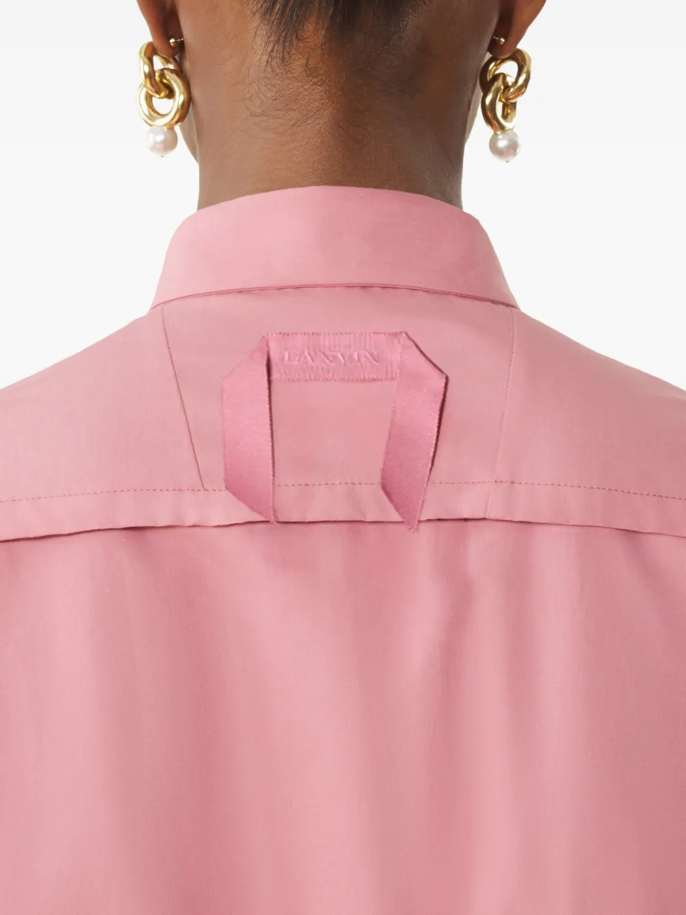 Lanvin Midi-jurk met lange mouwen Roze