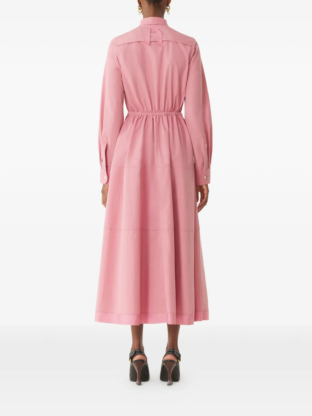 Lanvin Midi-jurk met lange mouwen Roze