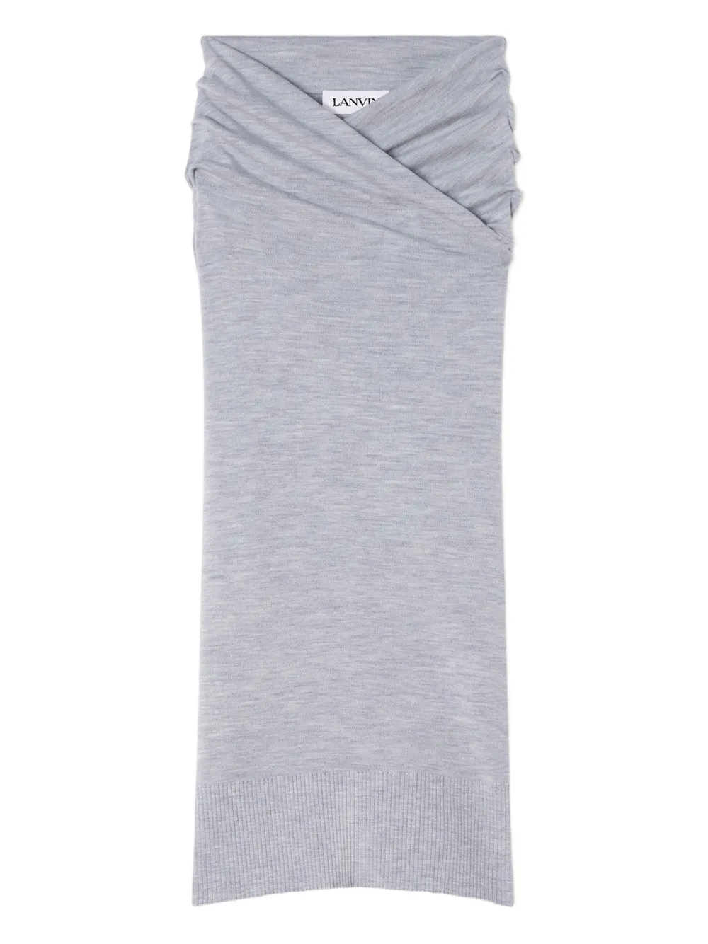 Lanvin Gonna midi drappeggiata - Grigio