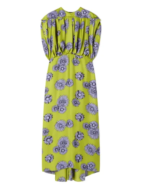 Lanvin floral-pattern sleeveless midi dress