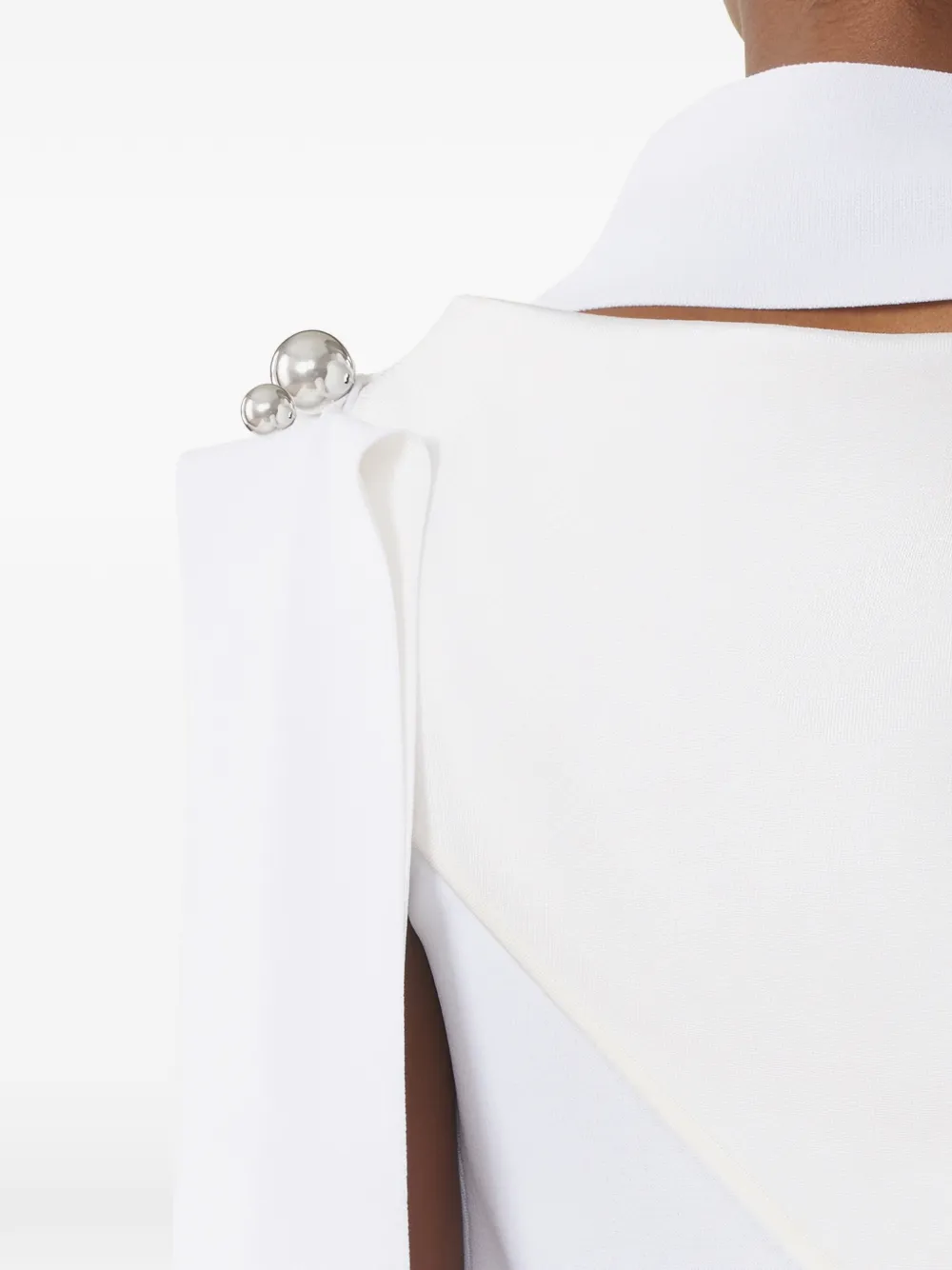 Lanvin Mouwloze blouse verfraaid met knopen Wit
