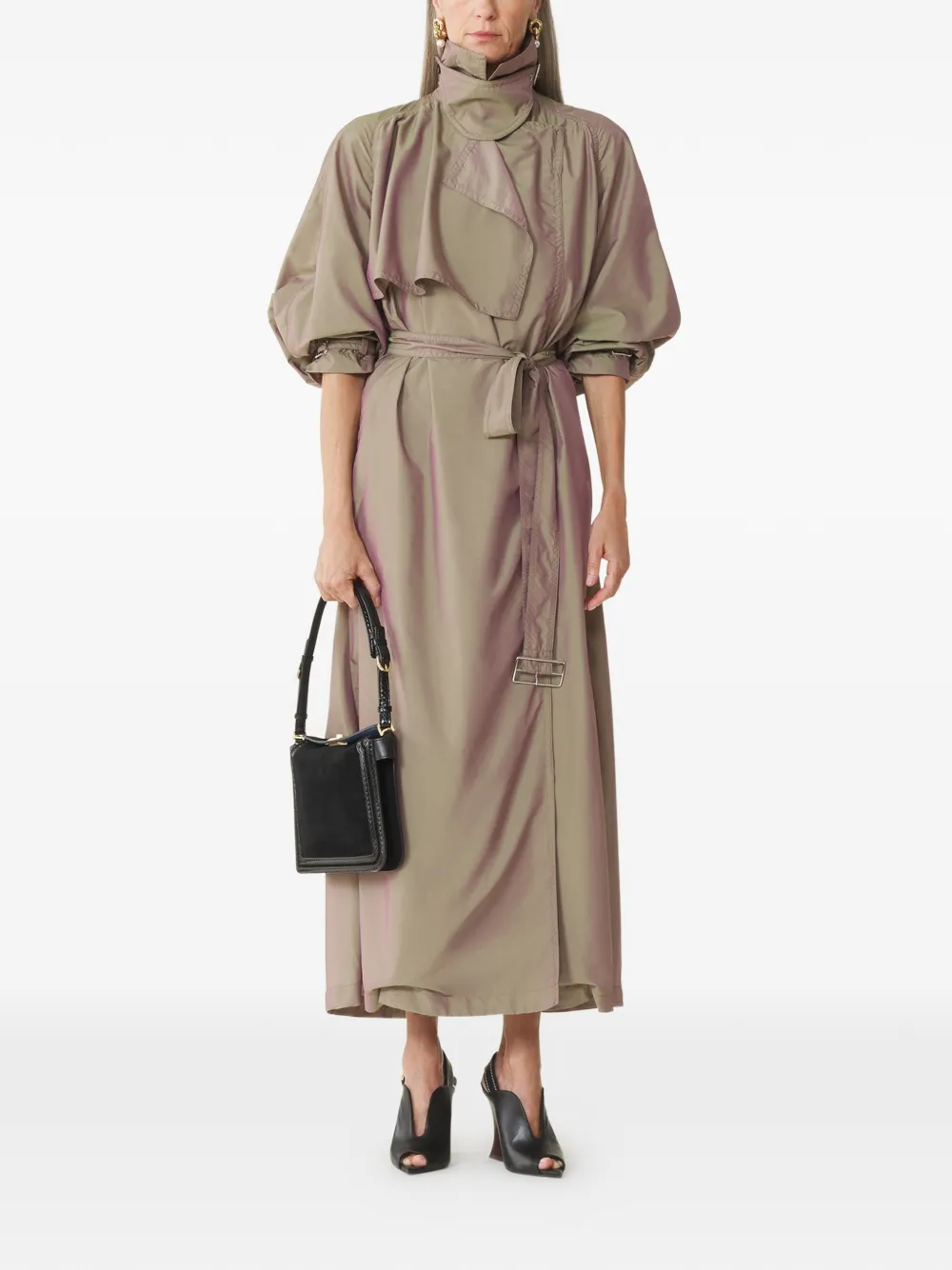 Lanvin Belted Buckle-cuffs Trench - Neutrals 