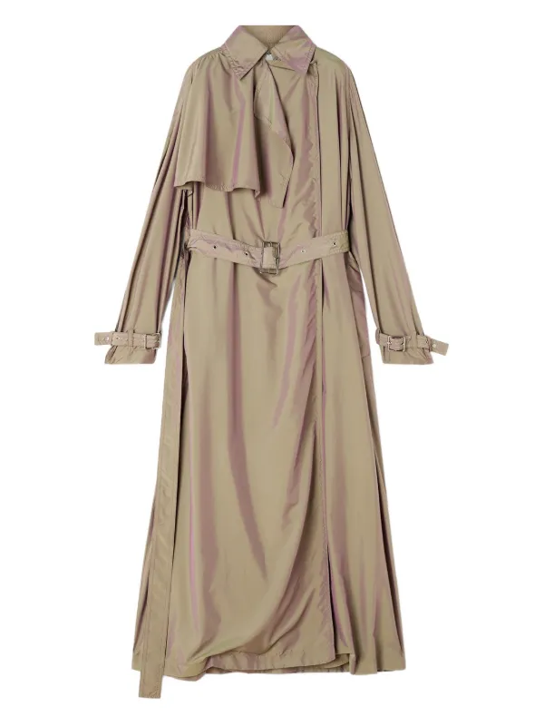 Lanvin Belted Buckle-cuffs Trench in Neutrals