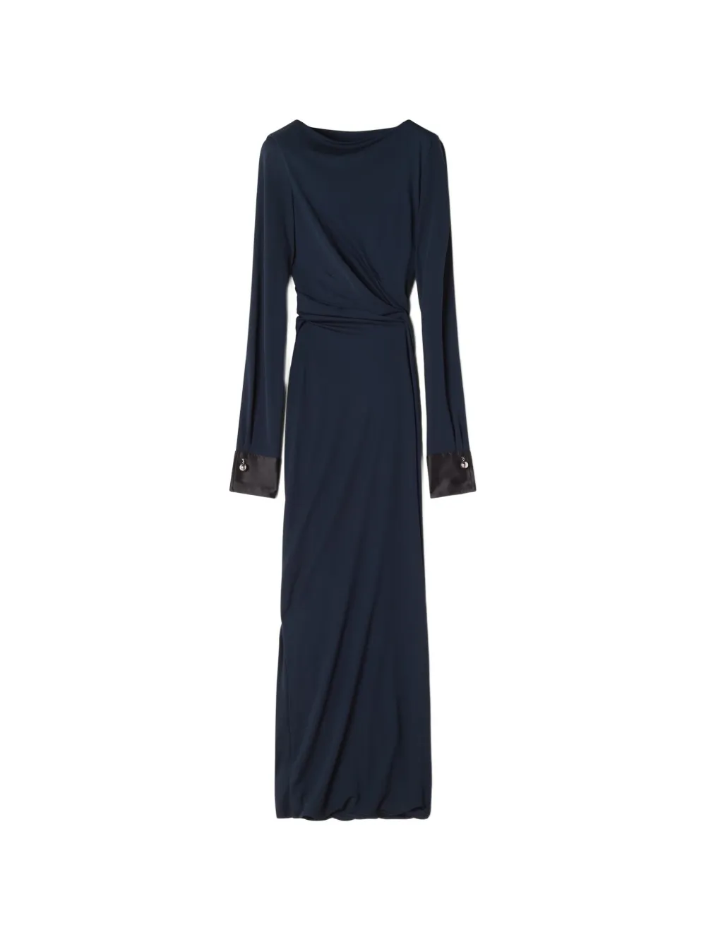Lanvin long-sleeve button-cuff maxi dress