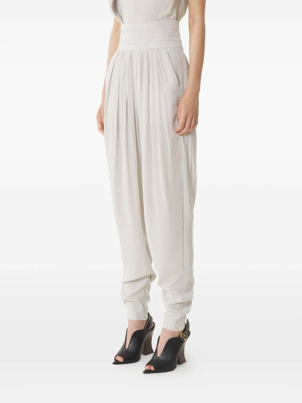  Lanvin Pleated Trousers - Neutrals 