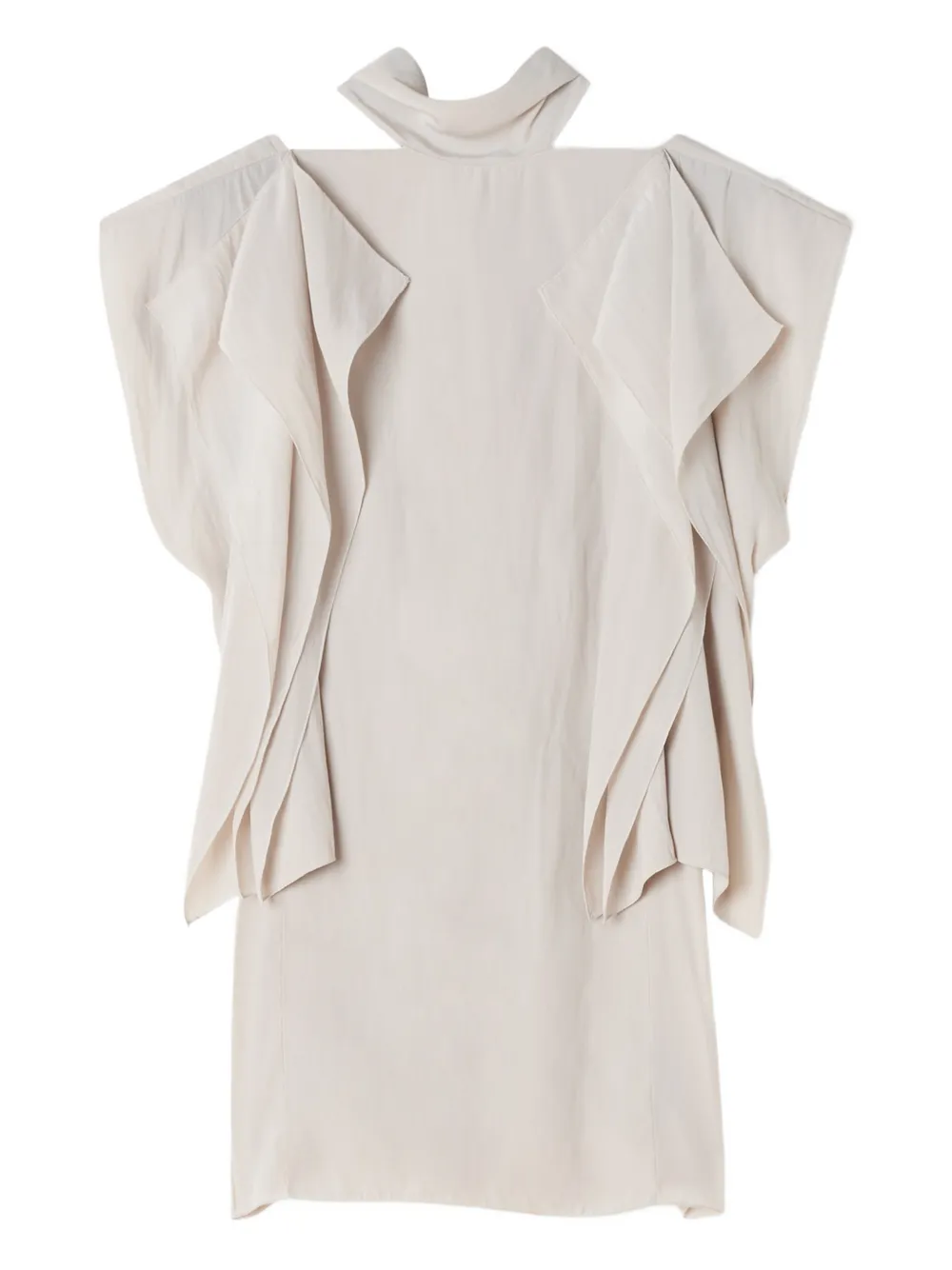 Lanvin Blouse met ruchetail Beige