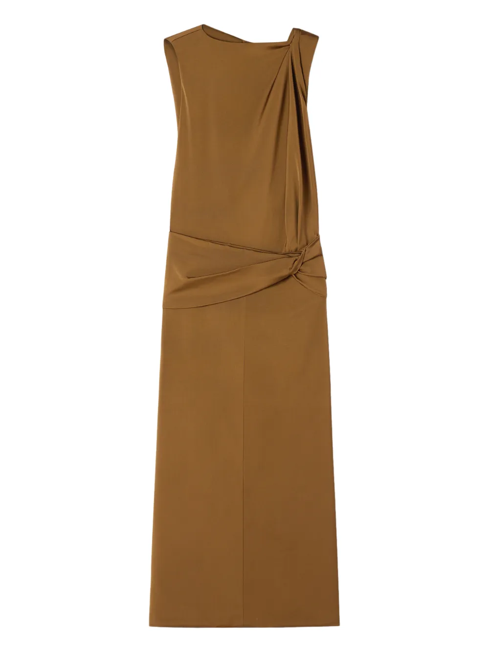 Lanvin Abito midi smanicato - Marrone