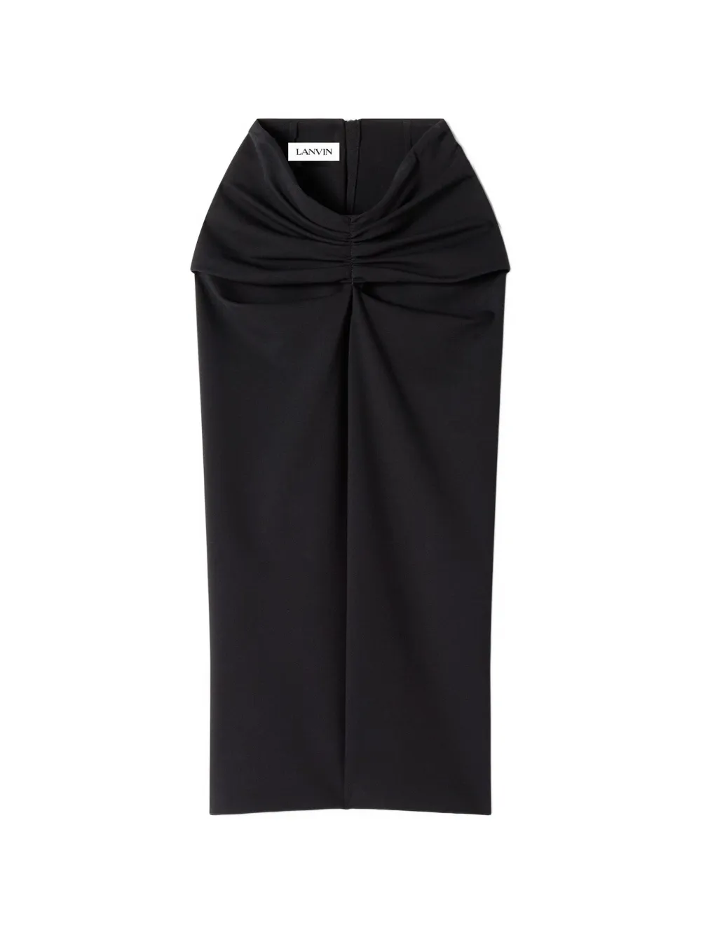 Lanvin Midi-rok met gedraaid detail Zwart