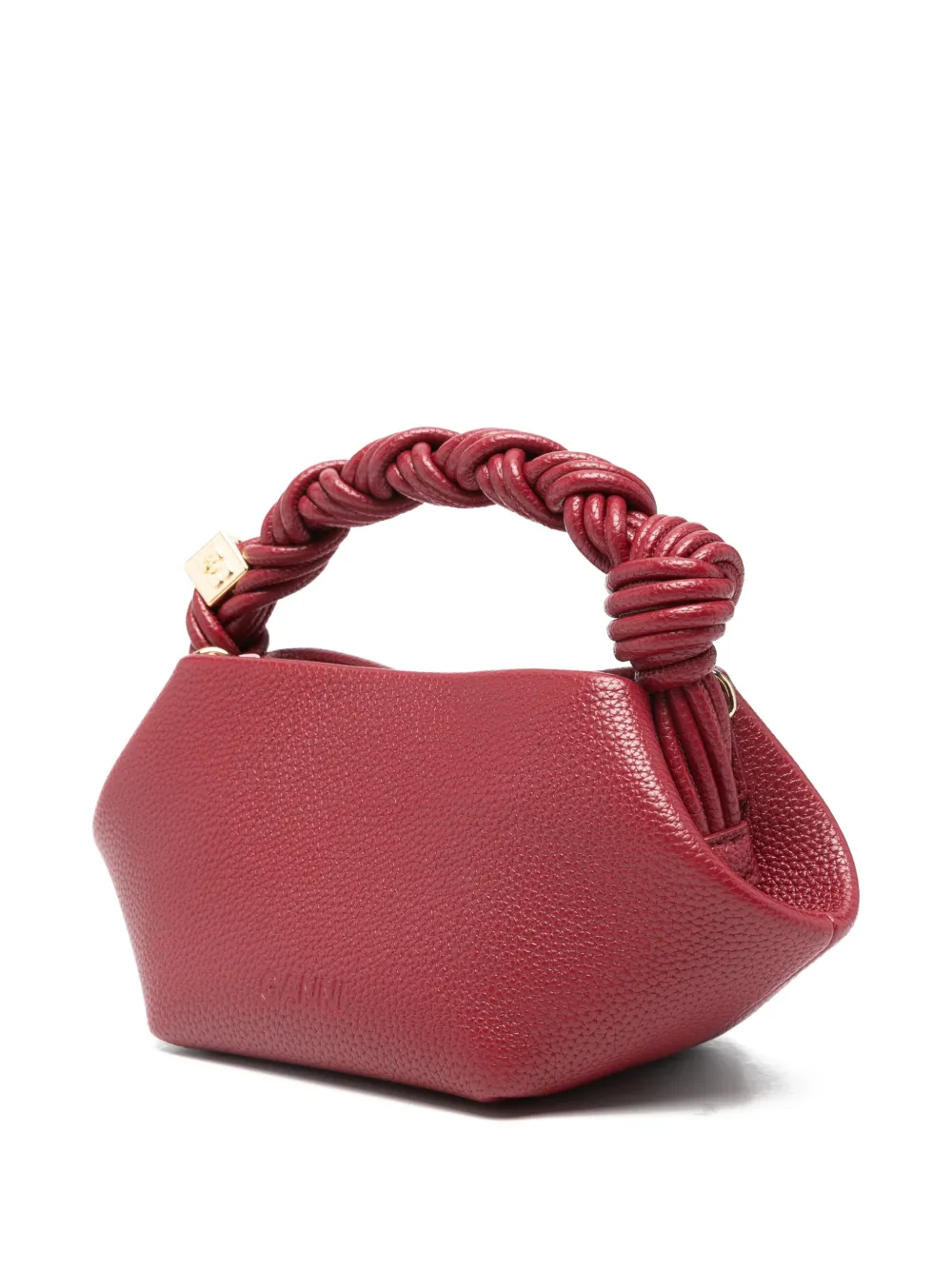 Ganni Mini Bou Tote Bag In Red