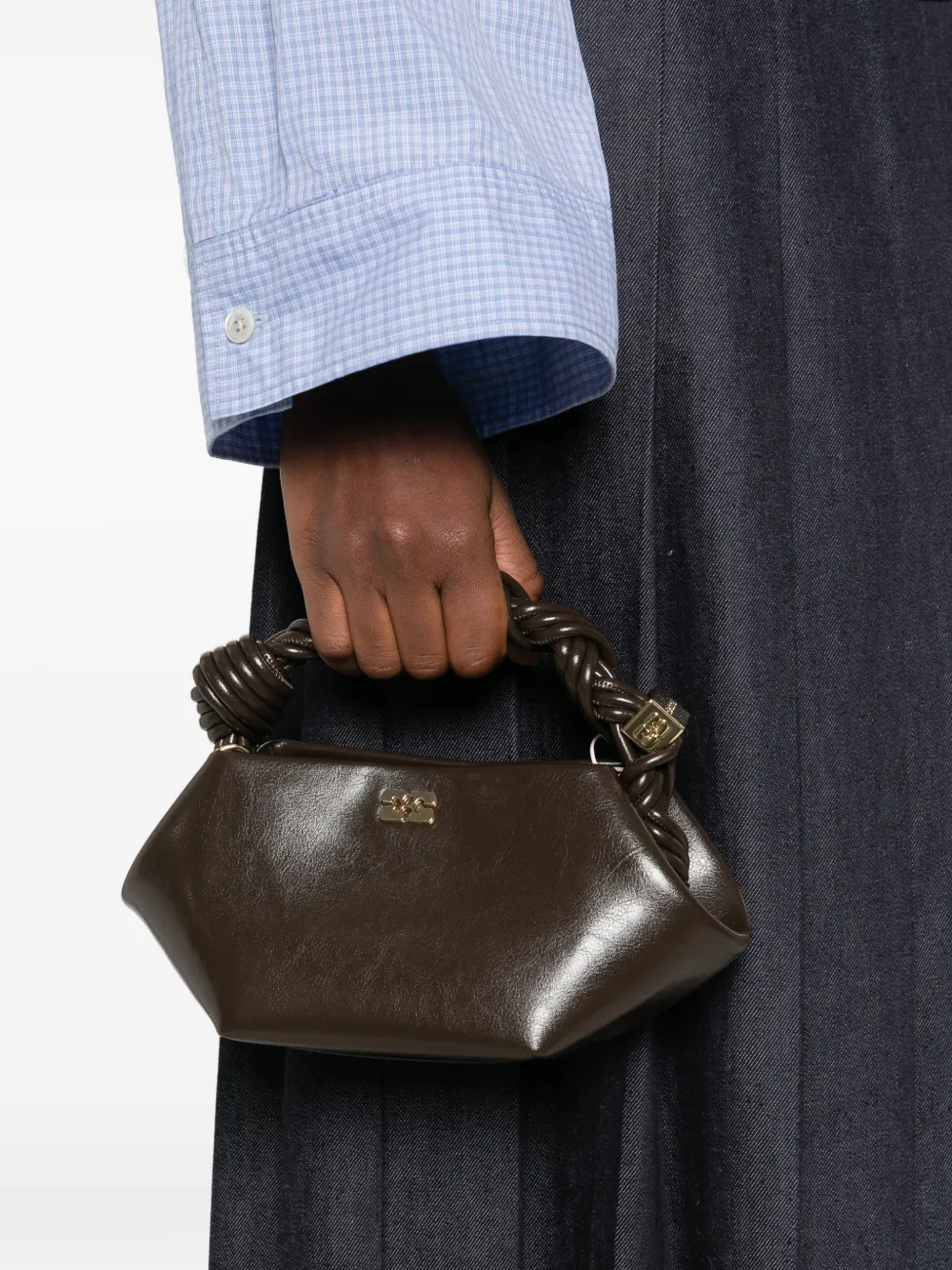 GANNI mini Bou tote bag - Bruin