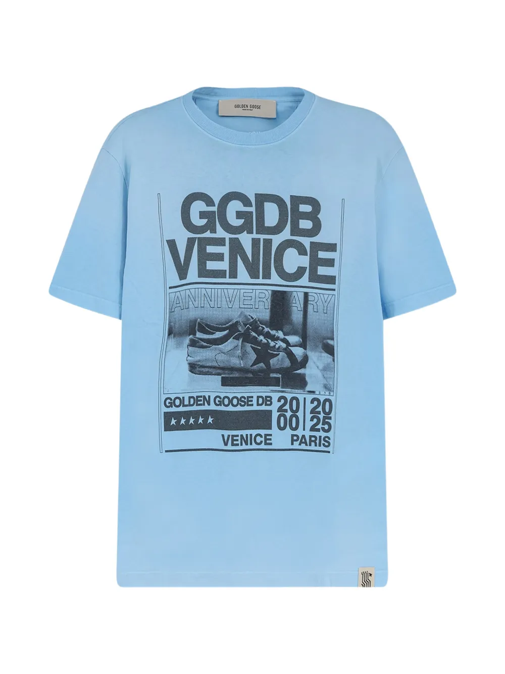 Golden Goose printed T-shirt - Blu