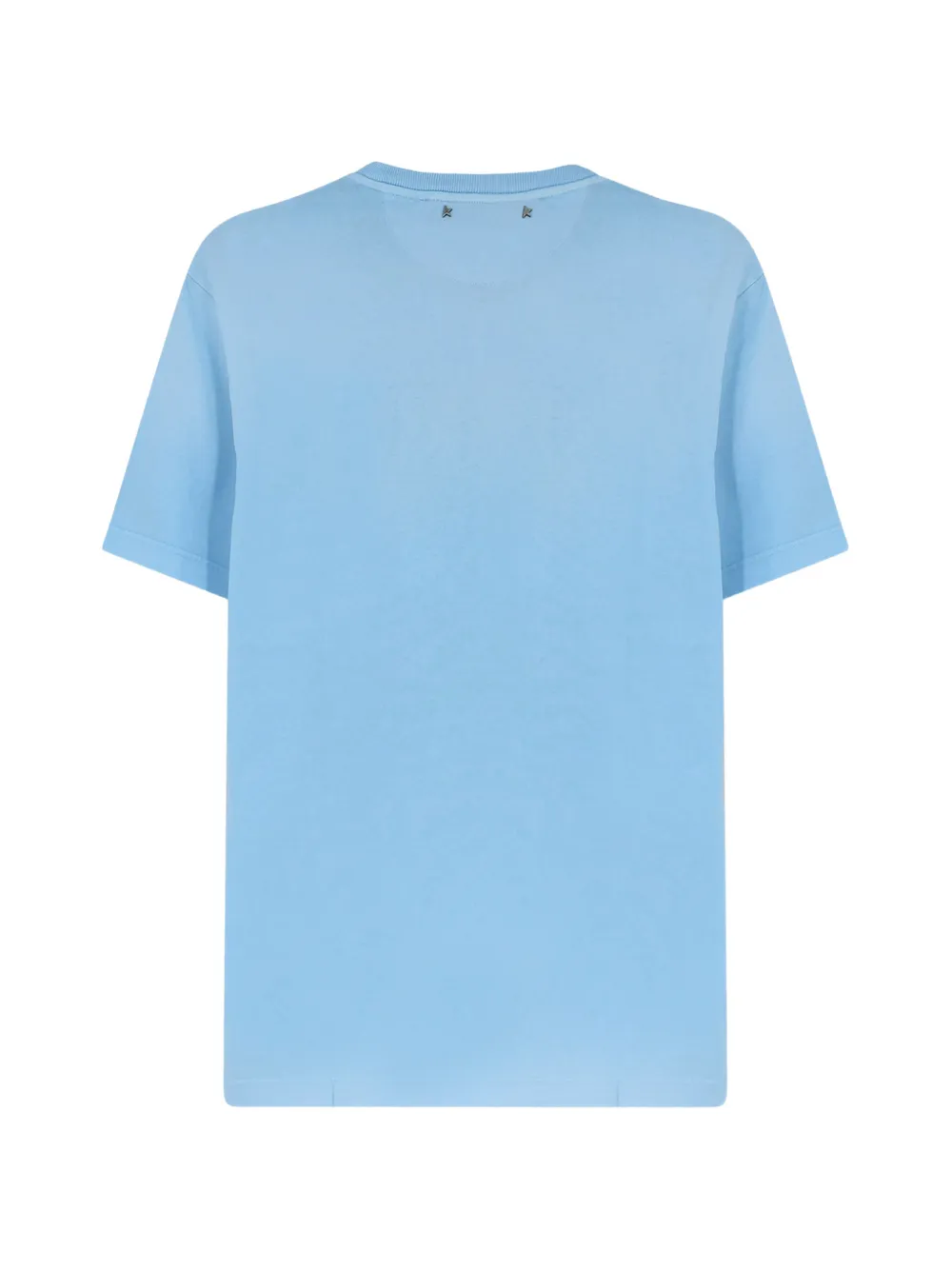 Golden Goose T-shirt in lichtblauwe katoenen jersey met grafische print