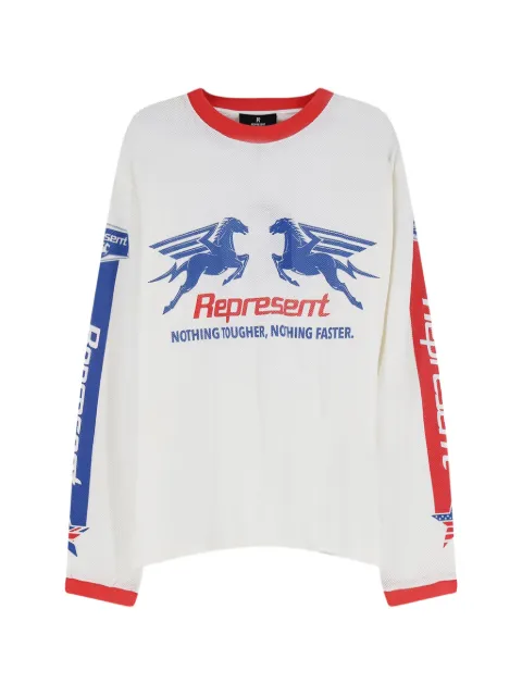 Represent graphic-print long-sleeved T-shirt