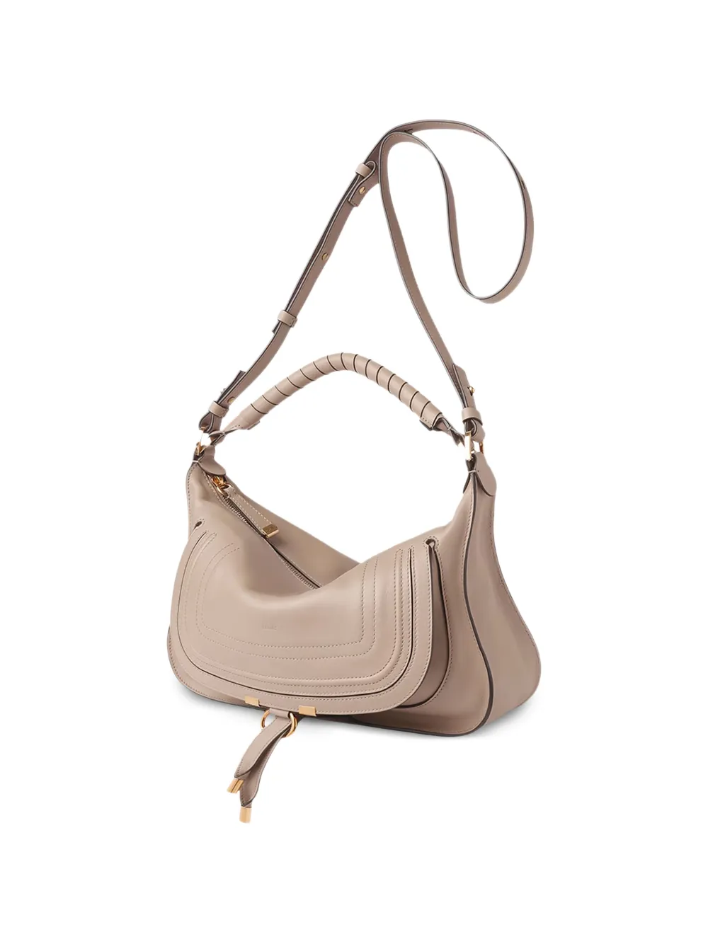 Zip Handle Shoulder Bag
