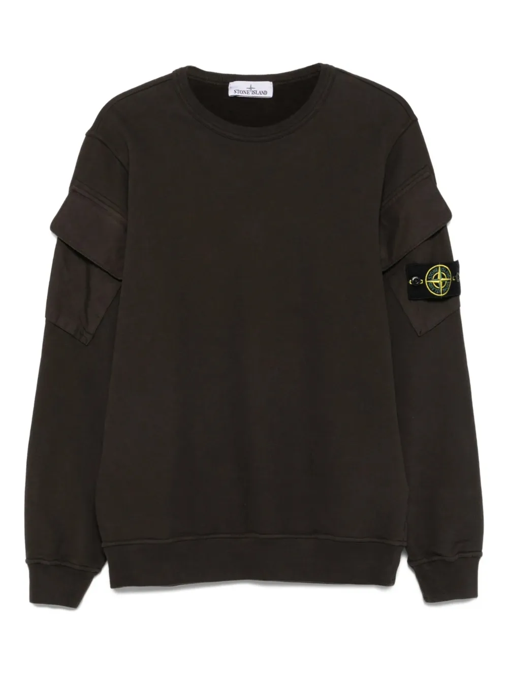 Stone Island Felpa girocollo con tasca - Grigio