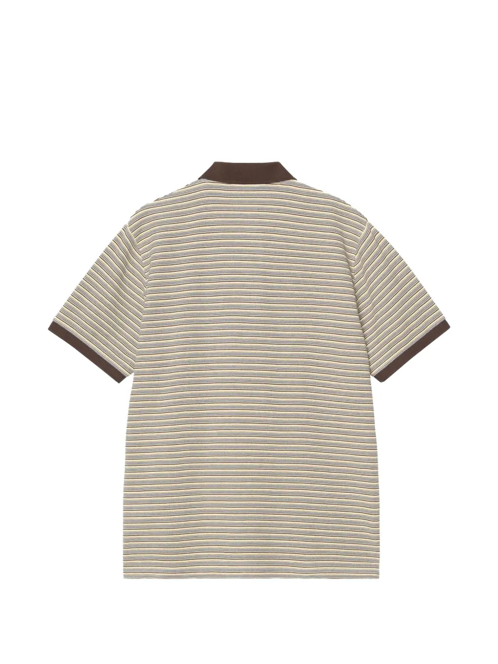 Carhartt WIP Dion gestreept poloshirt Beige
