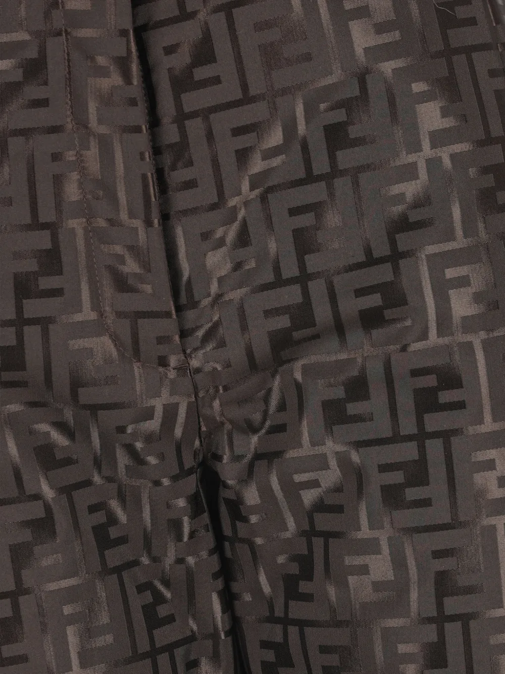 FENDI Skibroek met FF-patroon Bruin