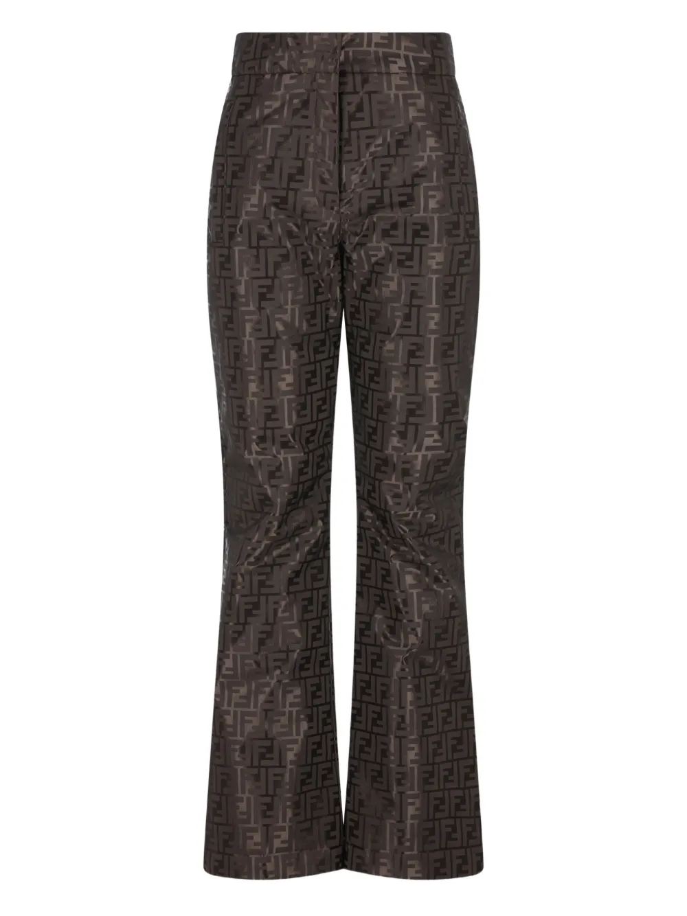 FENDI Pantaloni da sci con motivo FF - Marrone