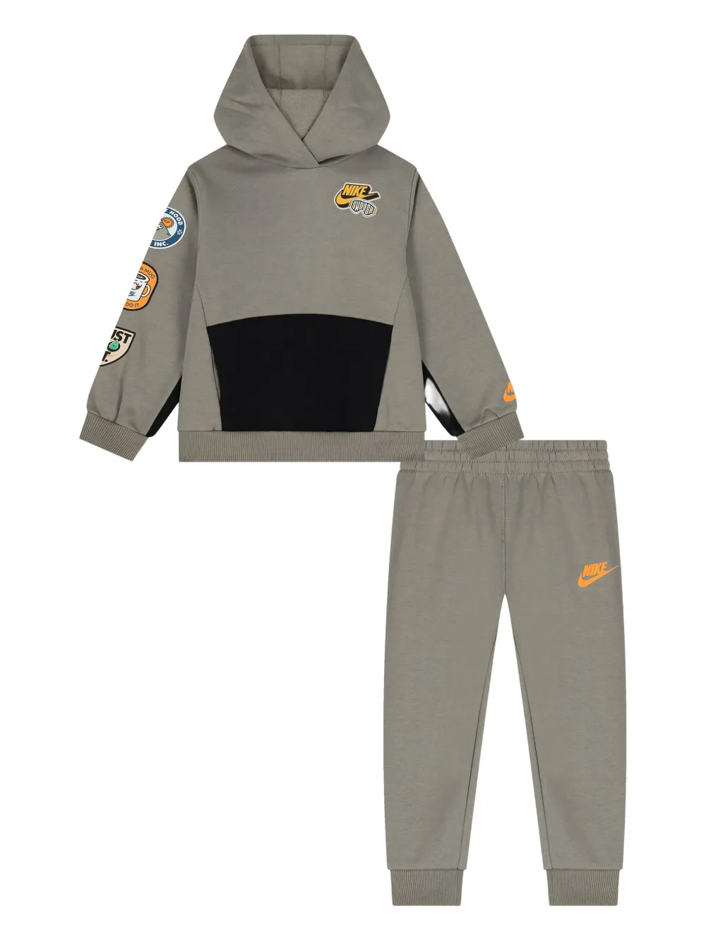 Nike Kids logo-print tracksuit - Grigio