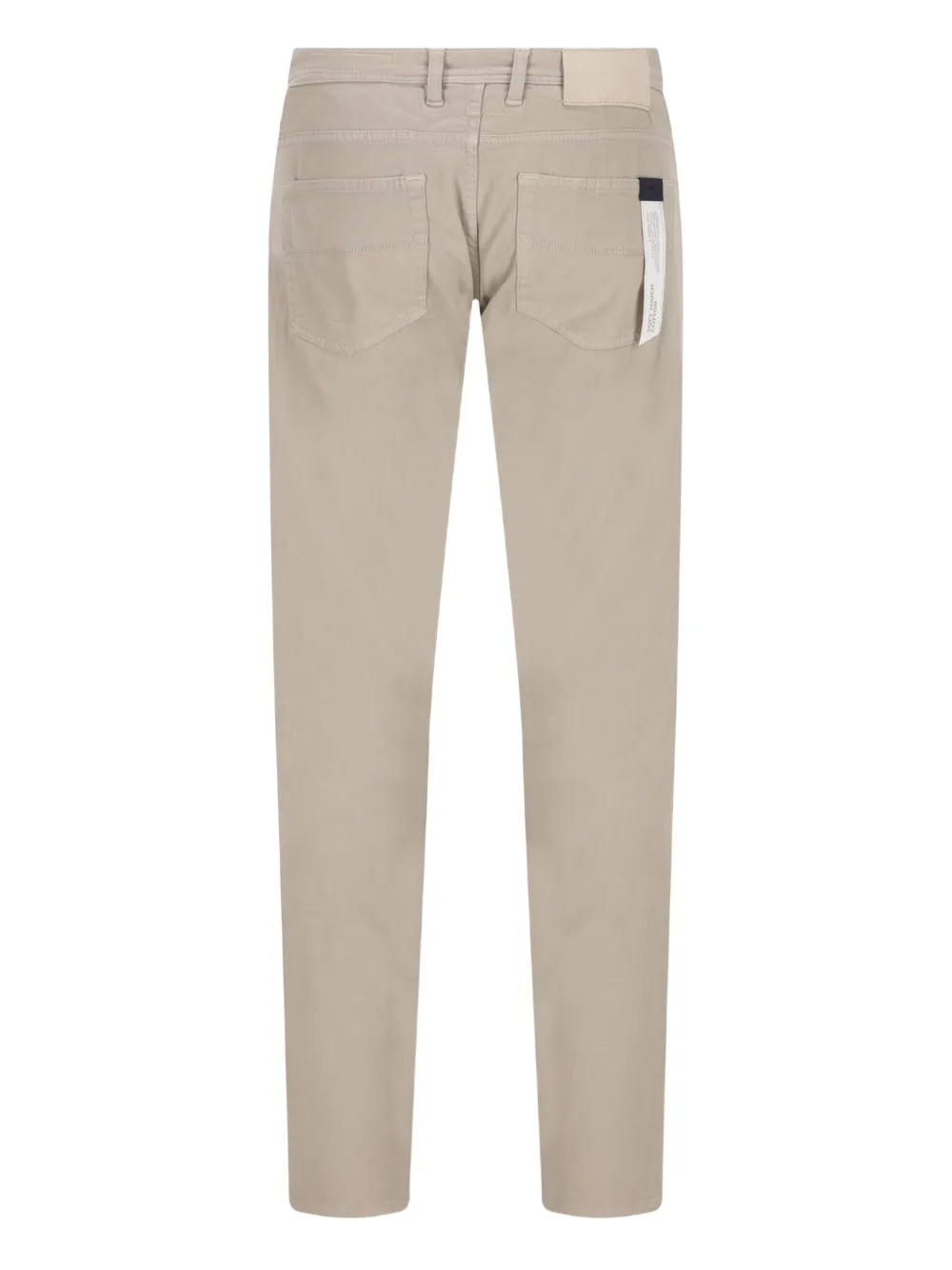 Sartoria Tramarossa Leonardo logo-patch cotton jeans - Beige