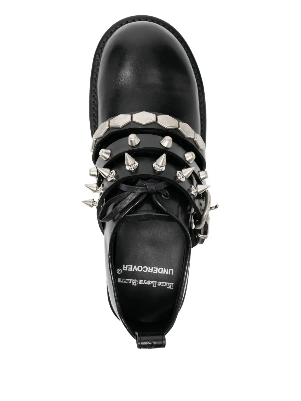 Undercover x Love Gaite derby schoenen met studs Zwart