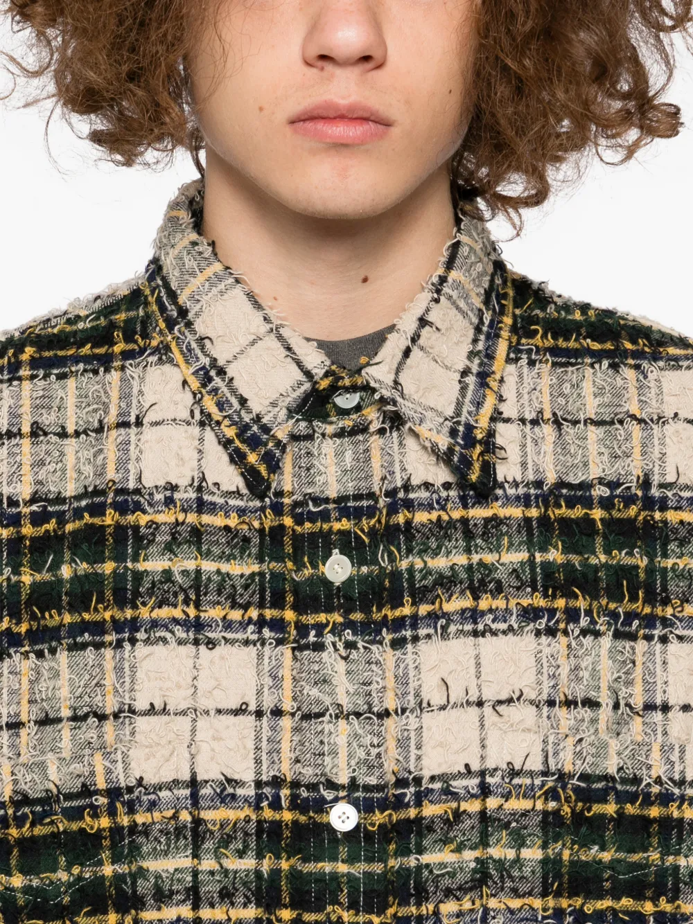 Masu Shaggy Shirt In Multi