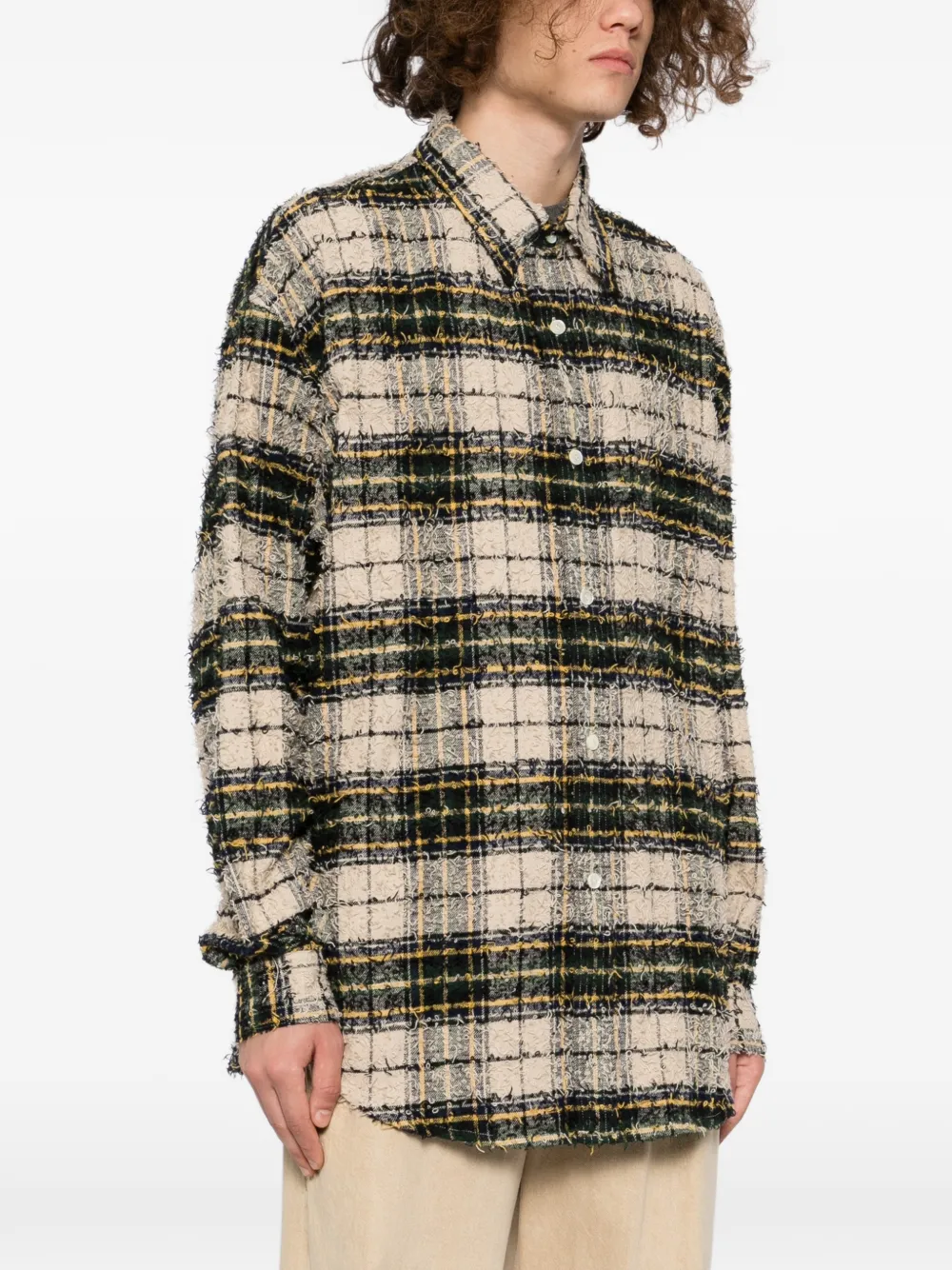 Masu Shaggy Shirt In Multi