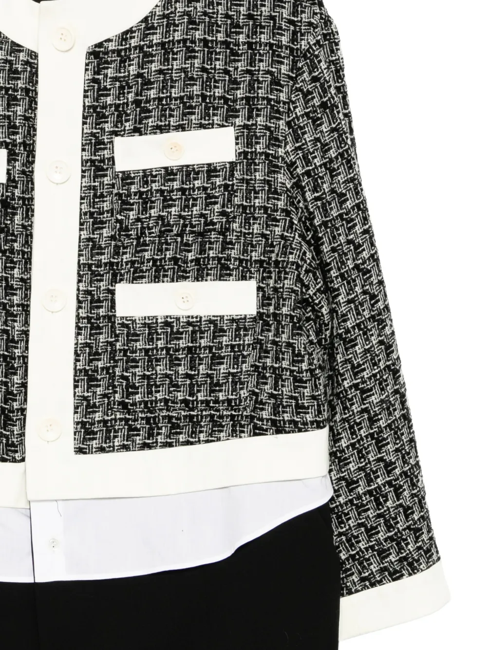 Undercover Tweed jas Zwart
