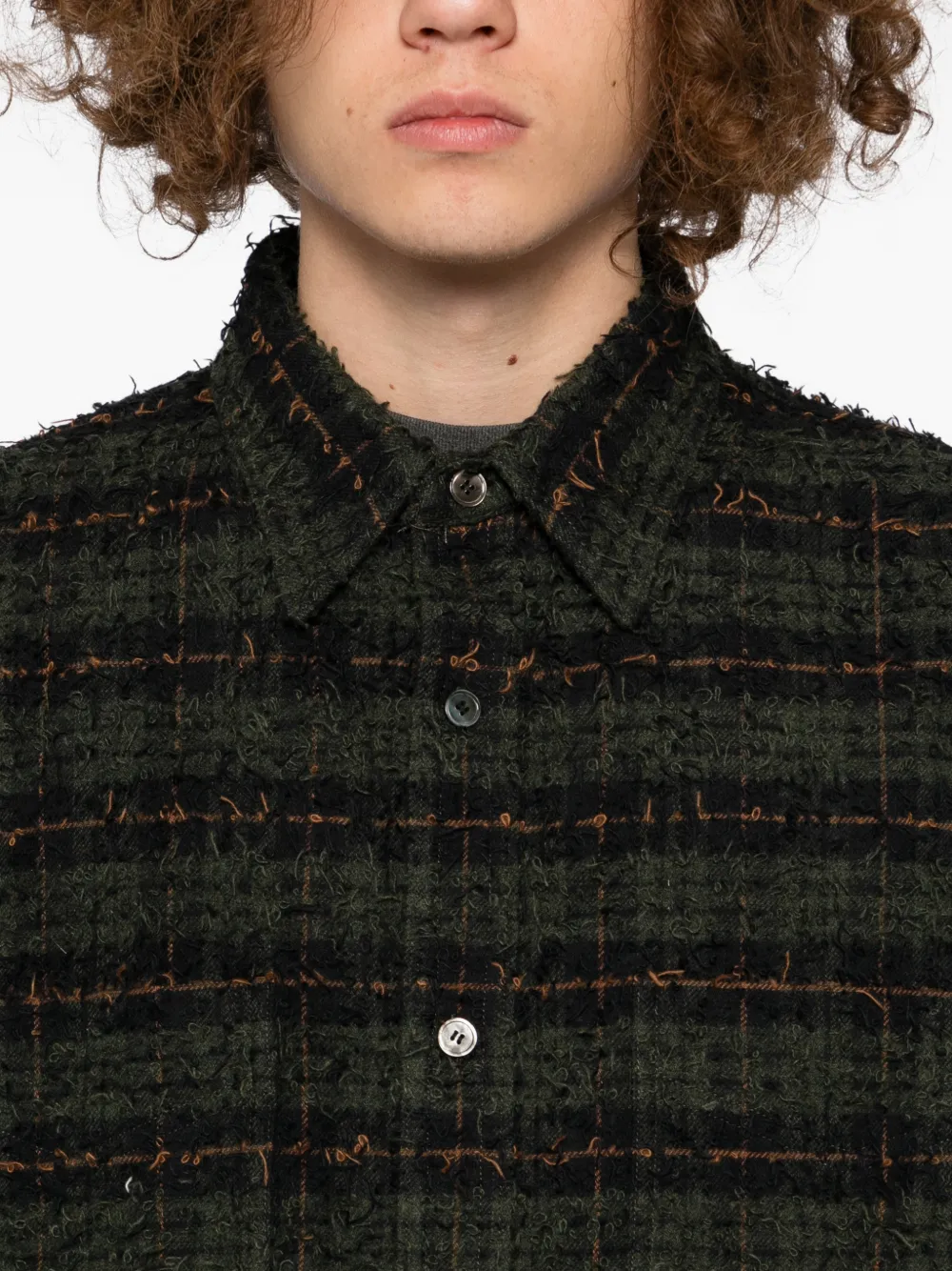 Masu Shaggy Shirt In Green