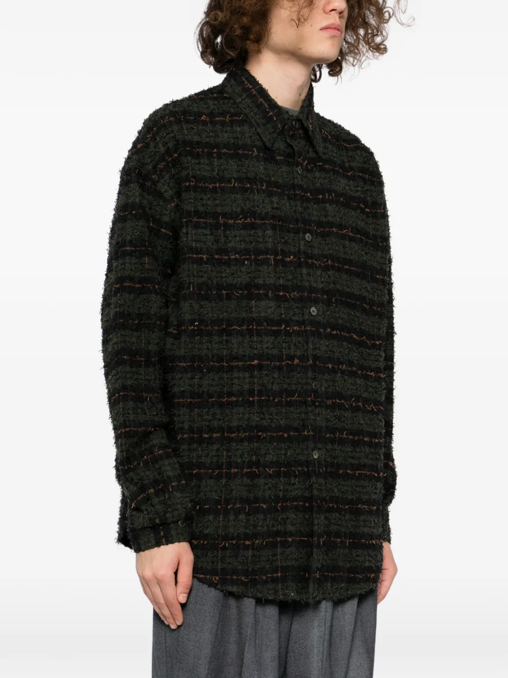 Masu Shaggy Shirt In Green