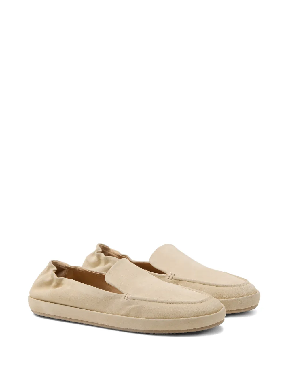 Mars&egrave;ll Scatopelle gesmockte slip-on loafers - Beige