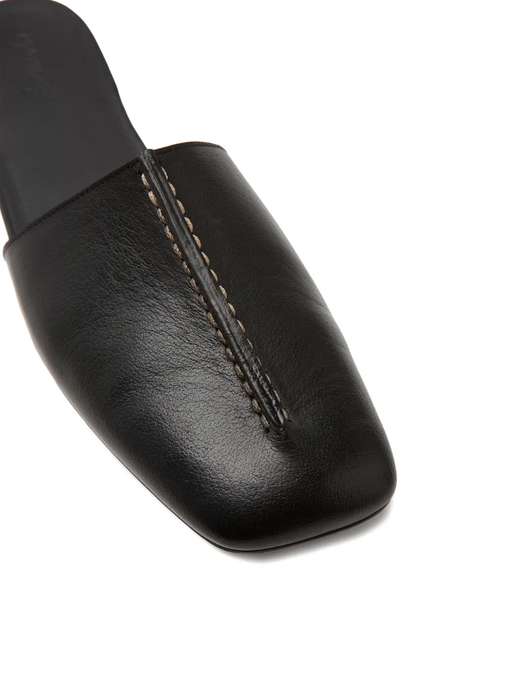 Marsèll Muiltjes met vierkante neus Zwart