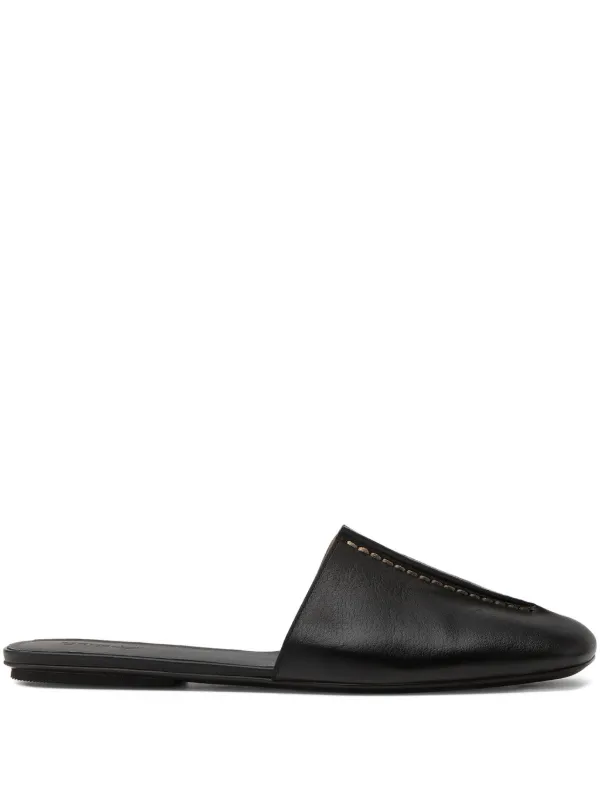 【新品】Bit Square-Toe Mules 38サイズ Marsèll square-toe Mules | Black | FARFETCH CA