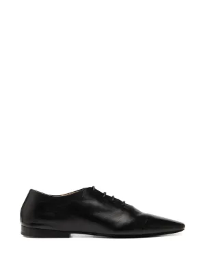 Jil Sander レザー ダービーシューズ | ブラック | FARFETCH JP
