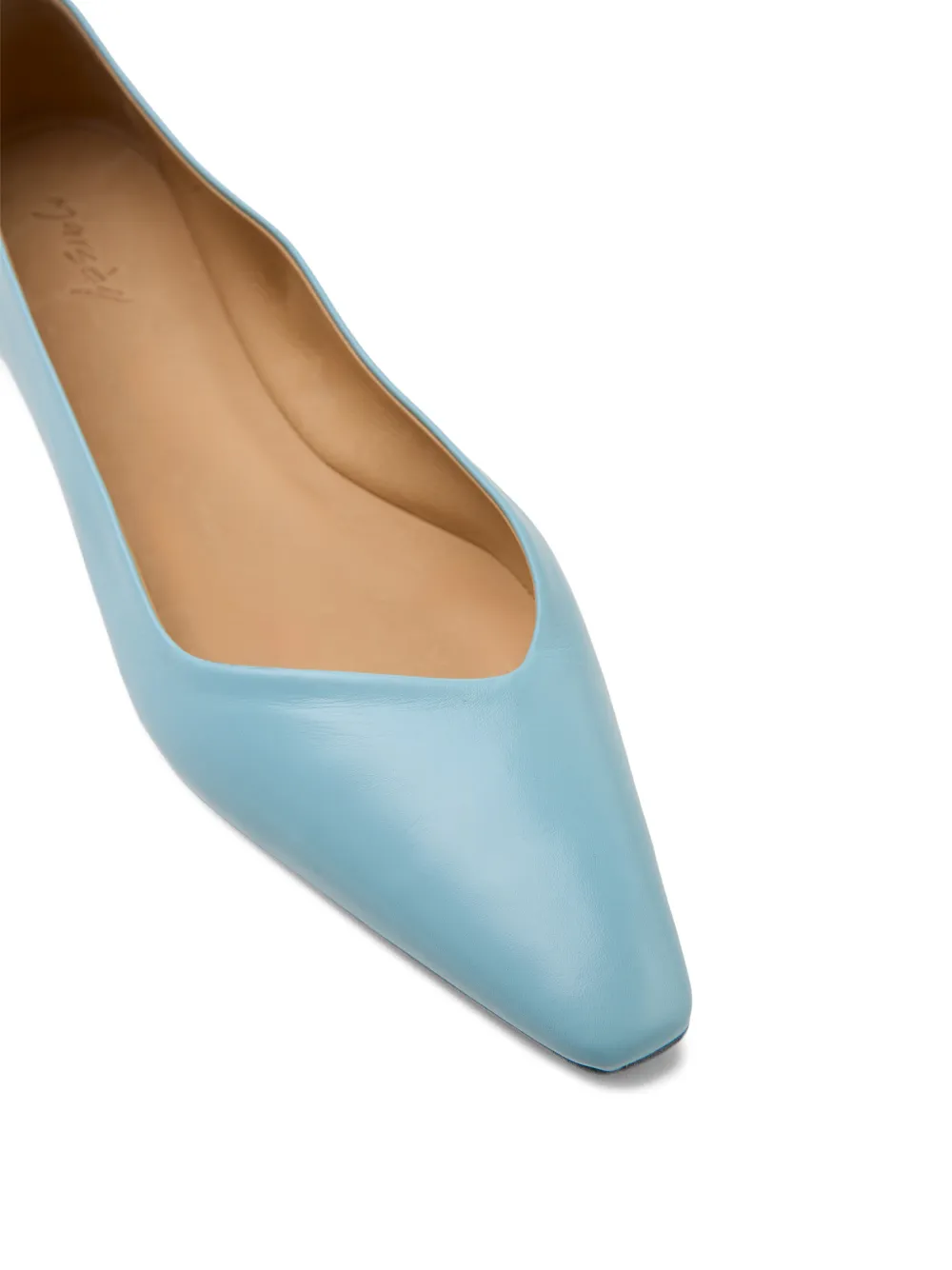 Marsèll Cazzuola ballerina's met puntige neus Blauw