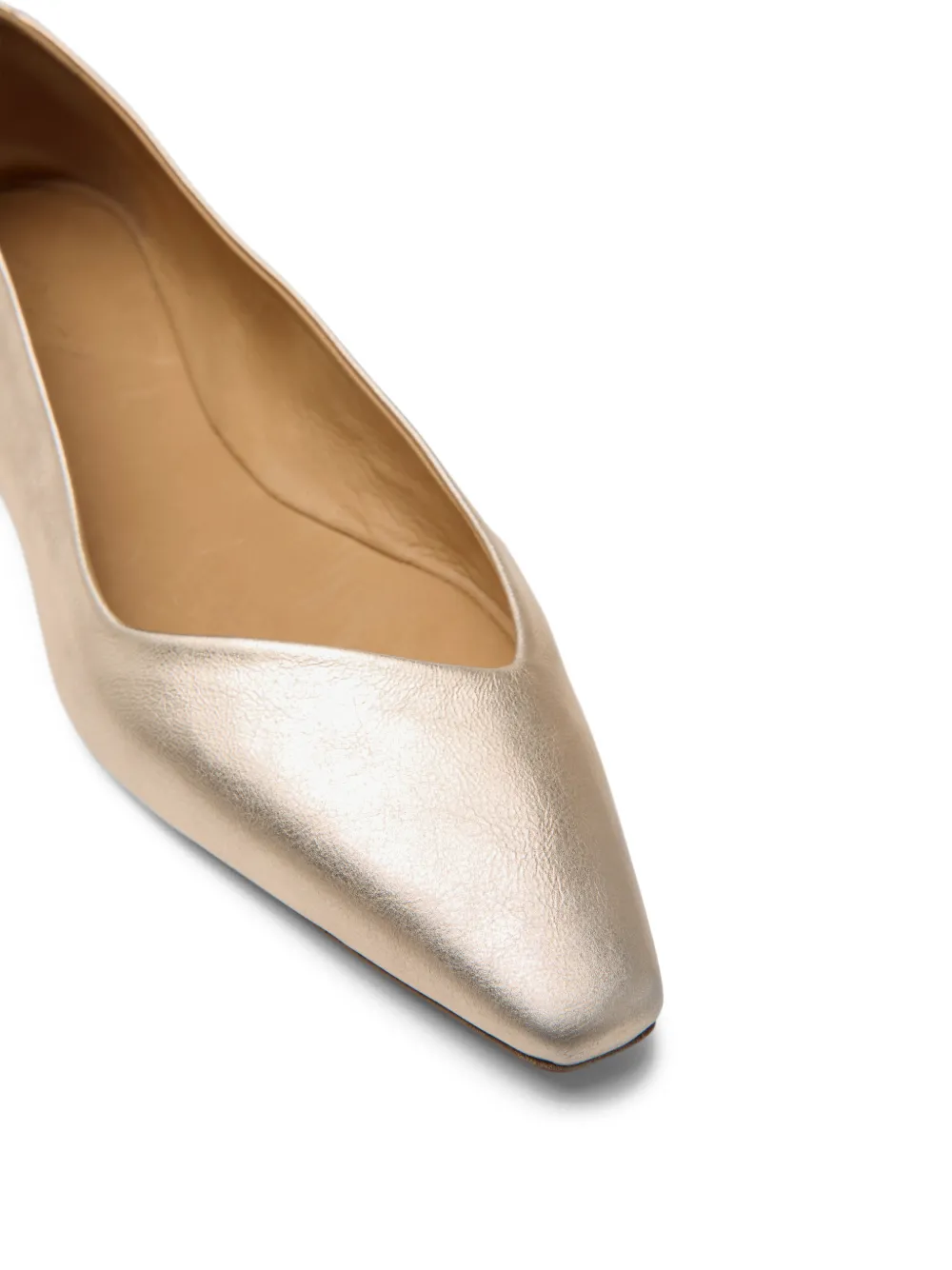 Marsèll Cazzuola ballerina's met puntige neus Goud